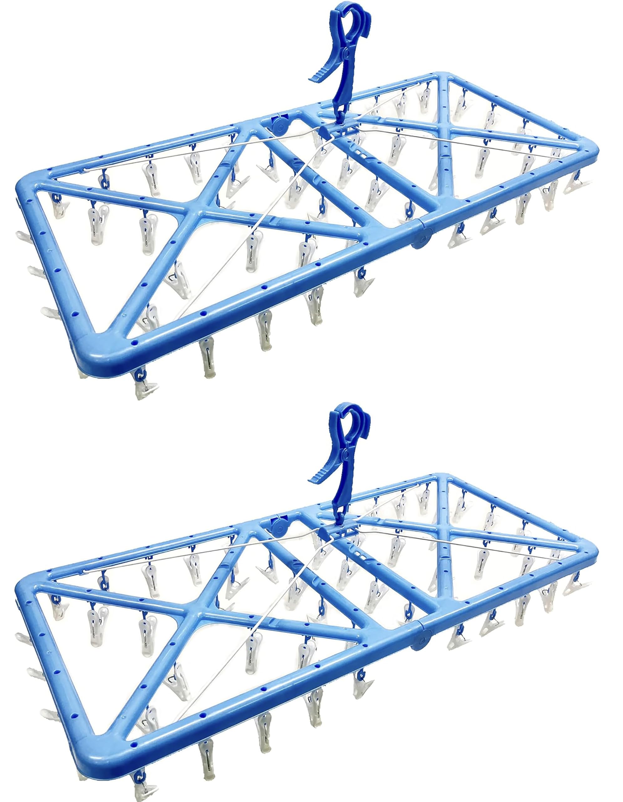 Amazon.co.jp: Suikan Noodle, 52 Pinch Large Capacity, Blue, Set of